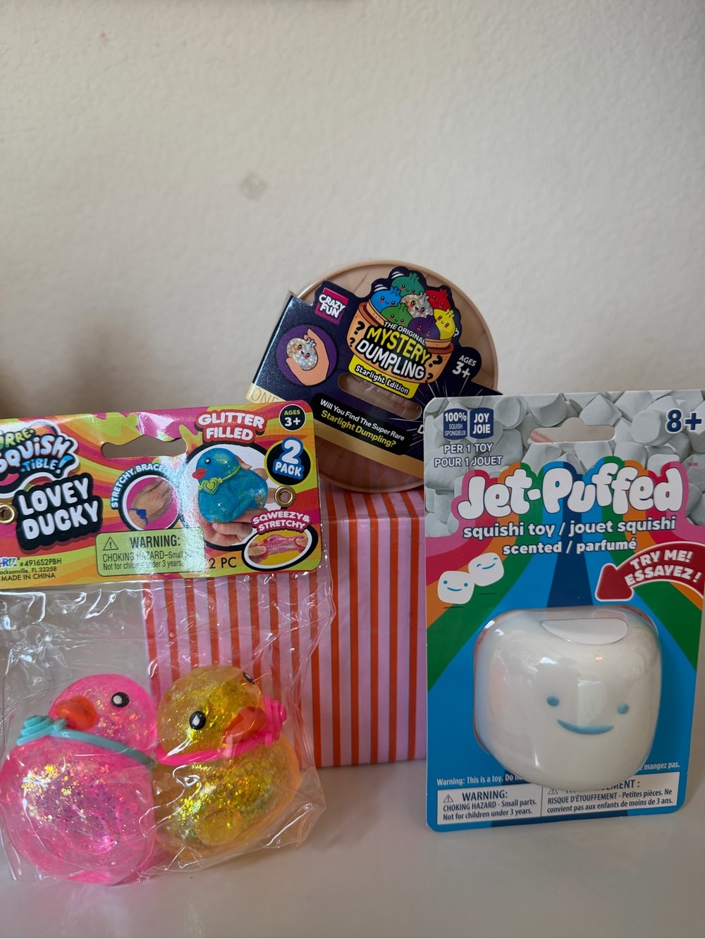 🎉Jet-Puffed Marshmallow Squish, Lovely Ducky Glitter Pack, Starlight Dumpling!🎉